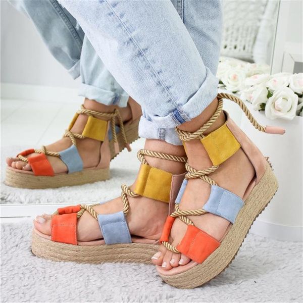 gladiator women sandals female casual platform sandals 2020 summer sandalias de verano para mujer f39, Black
gladiator women sandals female casual platform sandals 2020 summer sandalias de verano para mujer f39, Black