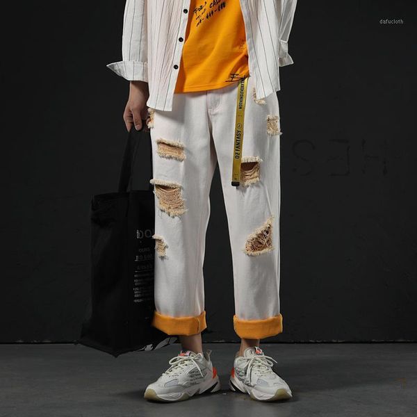 2019 men's high-grade jeans hip-hop style casual hole ripped male comfortable1, Blue
2019 men's high-grade jeans hip-hop style casual hole ripped male comfortable1, Blue
