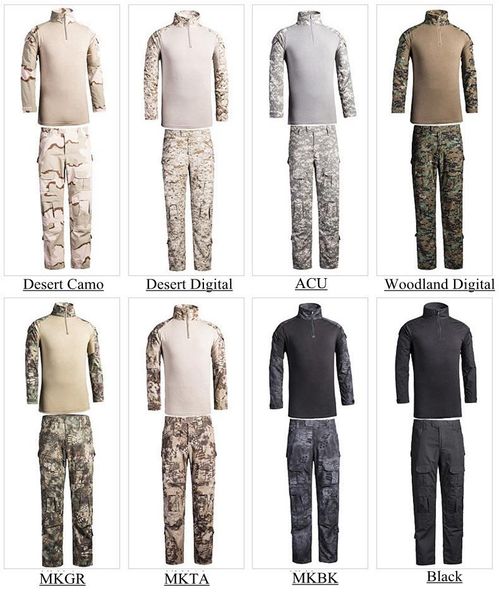 hunting sets army camouflage combat shirt multicam uniform militar shirts paintball tactical clothes knee pads outdoor sport, Camo
hunting sets army camouflage combat shirt multicam uniform militar shirts paintball tactical clothes knee pads outdoor sport, Camo