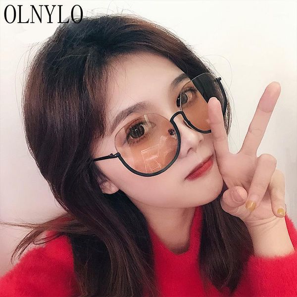 sunglasses lady oversize semless frame black lens outdoor drivers sun glasses fashion classic eyeglasses1, White;black
sunglasses lady oversize semless frame black lens outdoor drivers sun glasses fashion classic eyeglasses1, White;black