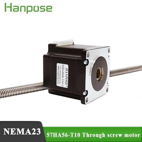 57 through-type linear screw stepper motor 300mm 57ha56-t10*8 screw 56mm cylinder movement screw rod telescopic walking
57 through-type linear screw stepper motor 300mm 57ha56-t10*8 screw 56mm cylinder movement screw rod telescopic walking