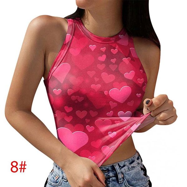2022 summer tshirt printing sleeveless for womens round neck casual vest crop tshirts, White
2022 summer tshirt printing sleeveless for womens round neck casual vest crop tshirts, White
