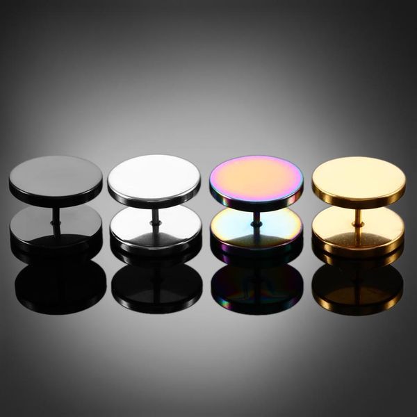 2pcs gold black steel cheater faux fake ear plugs flesh tunnel gauges tapers stretcher earrings piercing jewelry 6-14mm q sqcuns, Silver
2pcs gold black steel cheater faux fake ear plugs flesh tunnel gauges tapers stretcher earrings piercing jewelry 6-14mm q sqcuns, Silver