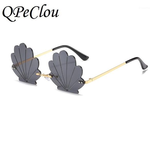 qpeclou 2020 new fashion color shell sunglasses women brand designer vintage metal frameless sun glasses female rimless shades1, White;black
qpeclou 2020 new fashion color shell sunglasses women brand designer vintage metal frameless sun glasses female rimless shades1, White;black