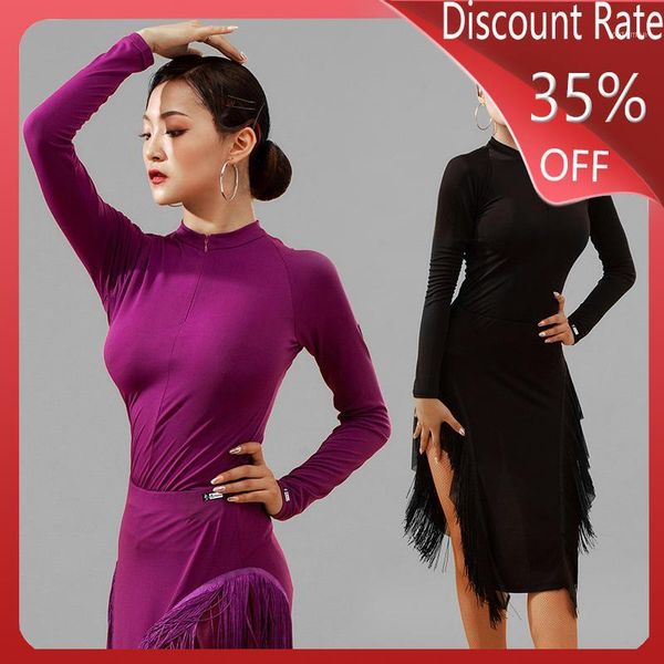 women latin dance purple black long sleeve zipper shirts latin dance costumes competition dress dqs36421, Black;red
women latin dance purple black long sleeve zipper shirts latin dance costumes competition dress dqs36421, Black;red