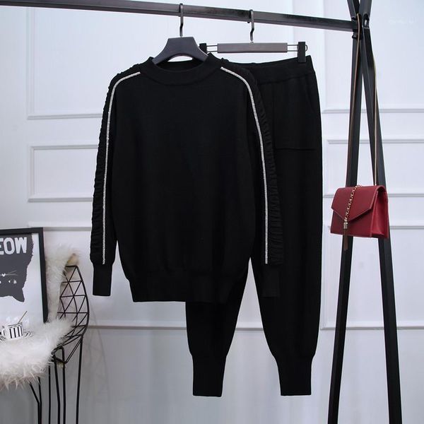 two piece set women fashion knit suit 2020 autumn tracksuit winter 2 piece set loose long sleeve sweater knit pants suit1, Gray
two piece set women fashion knit suit 2020 autumn tracksuit winter 2 piece set loose long sleeve sweater knit pants suit1, Gray