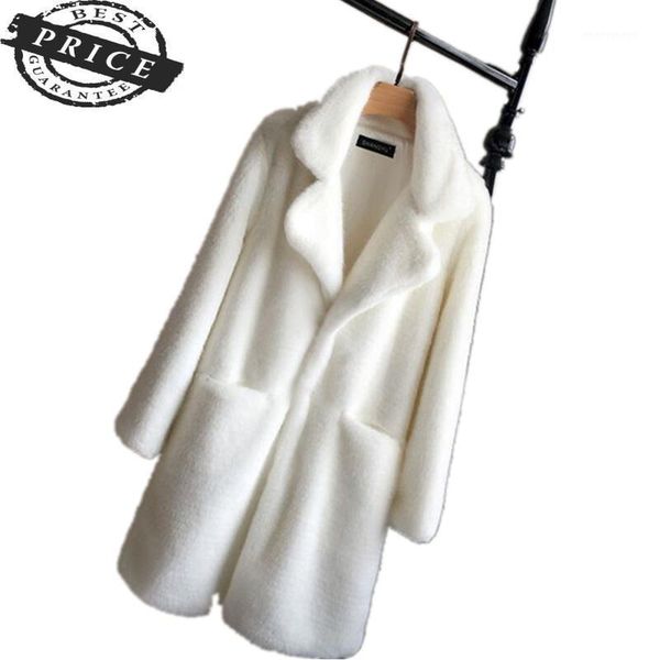 women's fur & faux women winter autumn mink 2021 long coat elegant loose casual women's coats with artificial1, Black
women's fur & faux women winter autumn mink 2021 long coat elegant loose casual women's coats with artificial1, Black