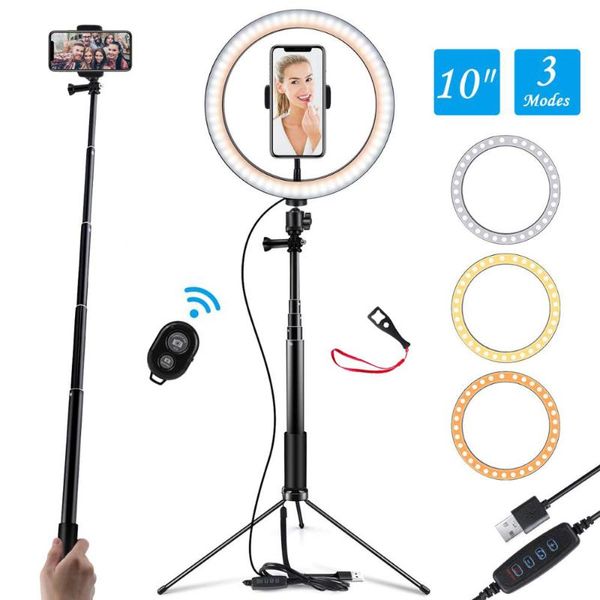 10 Inch Selfie Ring Led Light With Stand Tripod Youtobe Pgraphy Fill Light Usb Circular P Ring Lamp Led Selfie Tripod