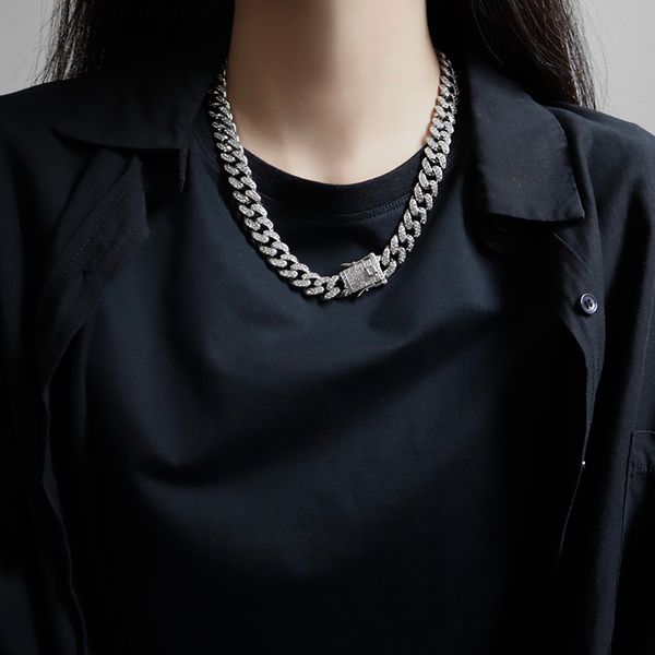 hip hop cuba street necklace 2020 new women fashion light luxury minority design sense sweater collar neck chain, Silver
hip hop cuba street necklace 2020 new women fashion light luxury minority design sense sweater collar neck chain, Silver