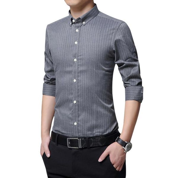new spring men shirt long sleeve fashion casual striped shirts male slim brand clothing work business dress shirt man 5xl da008, White;black
new spring men shirt long sleeve fashion casual striped shirts male slim brand clothing work business dress shirt man 5xl da008, White;black