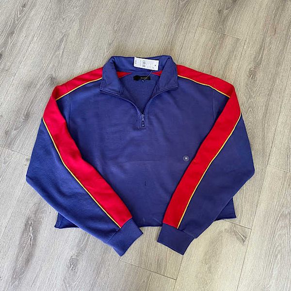 women's sweatshirt los angeles short red and blue color zipper lapel sweater soft waxy comfort, Black
women's sweatshirt los angeles short red and blue color zipper lapel sweater soft waxy comfort, Black