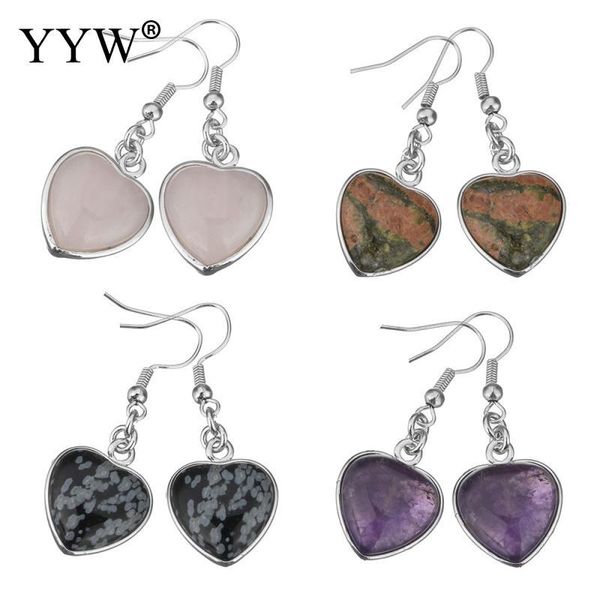 luxury natural stone earrings heart wedding party jewelry amethysts crystal sea opal pink quartz drop dangle earrings women, Silver
luxury natural stone earrings heart wedding party jewelry amethysts crystal sea opal pink quartz drop dangle earrings women, Silver