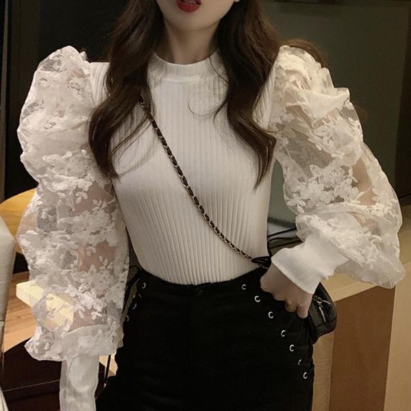 women's sweaters pullover women knitted sweater lace pull female lady jumpers sw019, White;black
women's sweaters pullover women knitted sweater lace pull female lady jumpers sw019, White;black