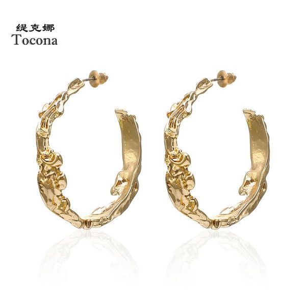 charm tocona fashion gold silver color earrings for women female special design round shape hoop jewelry present 2830, Golden
charm tocona fashion gold silver color earrings for women female special design round shape hoop jewelry present 2830, Golden