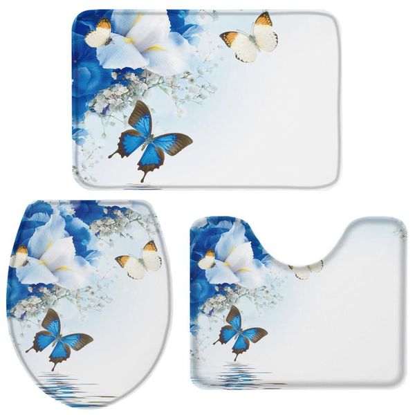 bath accessory set lily flowers butterfly water surface bathroom toilet cover mat pedestal rug non-slip accessories home doormat
bath accessory set lily flowers butterfly water surface bathroom toilet cover mat pedestal rug non-slip accessories home doormat