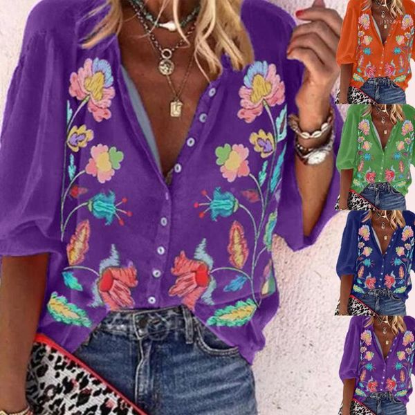 ladies floral printed women's shirt vintage elegant blouse women summer 2020 short sleeve female clothes loose shirt1, White
ladies floral printed women's shirt vintage elegant blouse women summer 2020 short sleeve female clothes loose shirt1, White