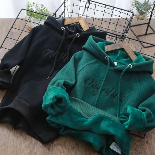 boys' plush sweater hooded and bottomed shirt hoodie chaozhong children's thickened pullover winter new 2020, Black
boys' plush sweater hooded and bottomed shirt hoodie chaozhong children's thickened pullover winter new 2020, Black