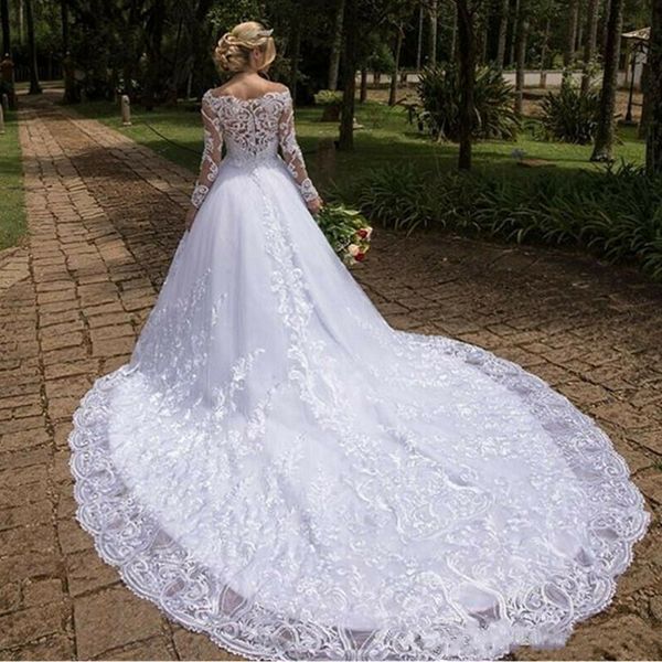 off the shoulder bridal gowns vestido de novia long sleeves wedding dresses a line formal sweetheart plus size247o, White
off the shoulder bridal gowns vestido de novia long sleeves wedding dresses a line formal sweetheart plus size247o, White