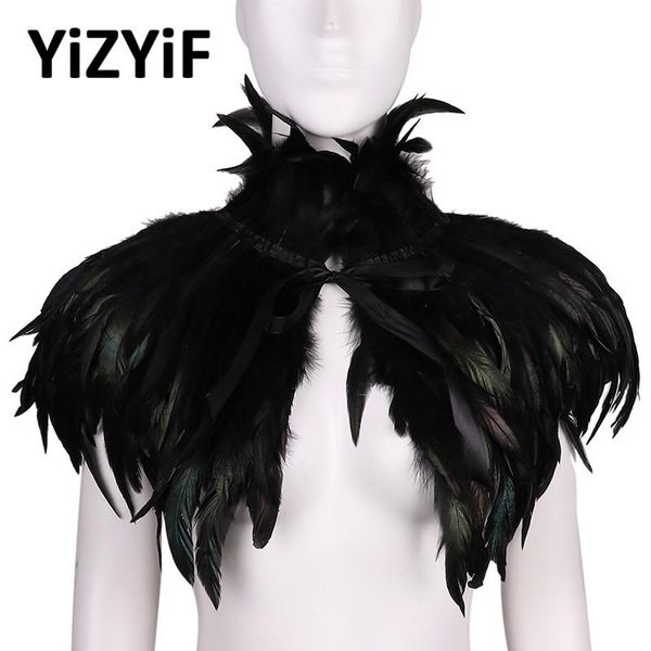 scarves gothic victorian feather cape shawl scarf choker wraps poncho stole collar halloween cosplay costume rave party, Blue;gray
scarves gothic victorian feather cape shawl scarf choker wraps poncho stole collar halloween cosplay costume rave party, Blue;gray