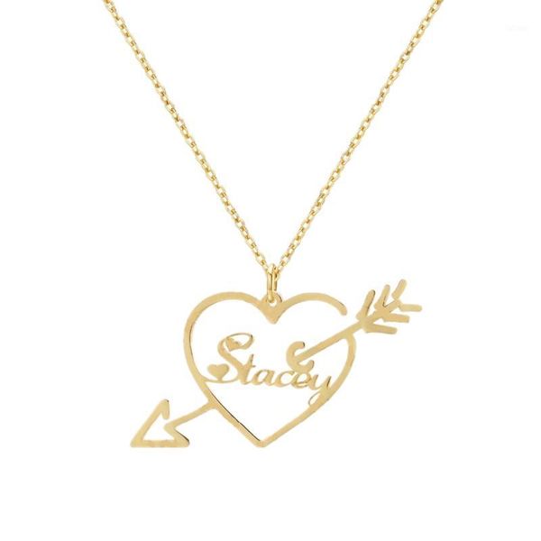 charm heart pendant necklace for women golden arrow custom jewelry name necklace personalize wedding stainless steel accessories1, Silver
charm heart pendant necklace for women golden arrow custom jewelry name necklace personalize wedding stainless steel accessories1, Silver