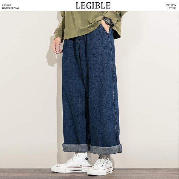 men's jeans legible casual solid straight mens 2021 harajuku streetwear men denim pants male fashion clothing, Blue
men's jeans legible casual solid straight mens 2021 harajuku streetwear men denim pants male fashion clothing, Blue