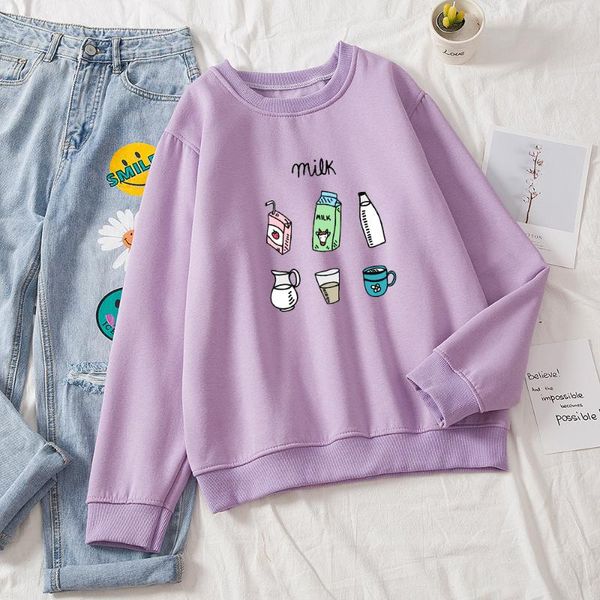women's hoodies & sweatshirts kawaii oversized crewneck sweatshirt women milk hoodie ladies autumn casual loose long sleeve pullover st, Black
women's hoodies & sweatshirts kawaii oversized crewneck sweatshirt women milk hoodie ladies autumn casual loose long sleeve pullover st, Black