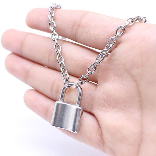 pendant necklaces sexemara women jewelry silver color padlock necklace brand stainless steel rolo cable chain friendship gift
pendant necklaces sexemara women jewelry silver color padlock necklace brand stainless steel rolo cable chain friendship gift