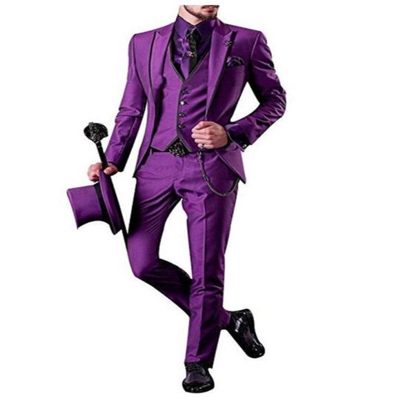 fashion purple wedding dress 3 business dance classic men's suit (coat + pants + vest) man men's dress summer, White;black
fashion purple wedding dress 3 business dance classic men's suit (coat + pants + vest) man men's dress summer, White;black