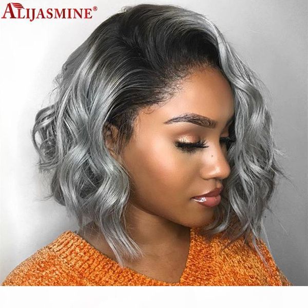 grey wig short bob wig human hair prepluck brazilian remy lace front human hair wigs with bang for black women 150% density, Black;brown
grey wig short bob wig human hair prepluck brazilian remy lace front human hair wigs with bang for black women 150% density, Black;brown