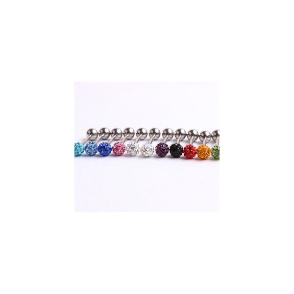 modrsa 1piece stainless steel barbell piercing crystal ball earring tongue ring tragus ear tongue piercing body jewelry f jllrld, Silver
modrsa 1piece stainless steel barbell piercing crystal ball earring tongue ring tragus ear tongue piercing body jewelry f jllrld, Silver