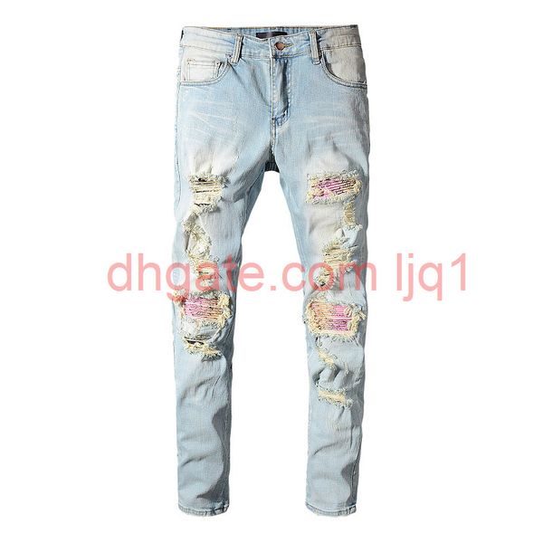19fw new mens stylist jeans men women motorcycle biker ripped jeans denim pants mens all-match slim fit skinny jeans, Blue
19fw new mens stylist jeans men women motorcycle biker ripped jeans denim pants mens all-match slim fit skinny jeans, Blue