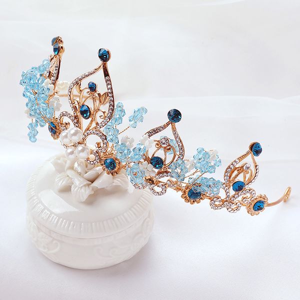 mcrystal children's and princess ice girl's crown snow blue hair band dress headdress m, Silver
mcrystal children's and princess ice girl's crown snow blue hair band dress headdress m, Silver