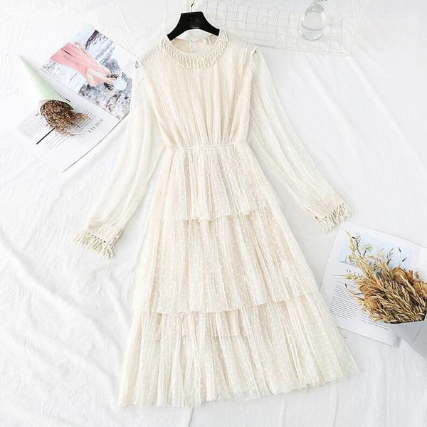 dressed in girly lace fall elegant lady-neck long sleeve midi party dress sweet beading gown crocheted cake, Black;gray
dressed in girly lace fall elegant lady-neck long sleeve midi party dress sweet beading gown crocheted cake, Black;gray