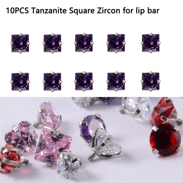 10pcs surgical steel internally threaded lip bar 16g zircon component for labret prong zircon ear tragus helix ear piercing q jllzpf, Silver
10pcs surgical steel internally threaded lip bar 16g zircon component for labret prong zircon ear tragus helix ear piercing q jllzpf, Silver