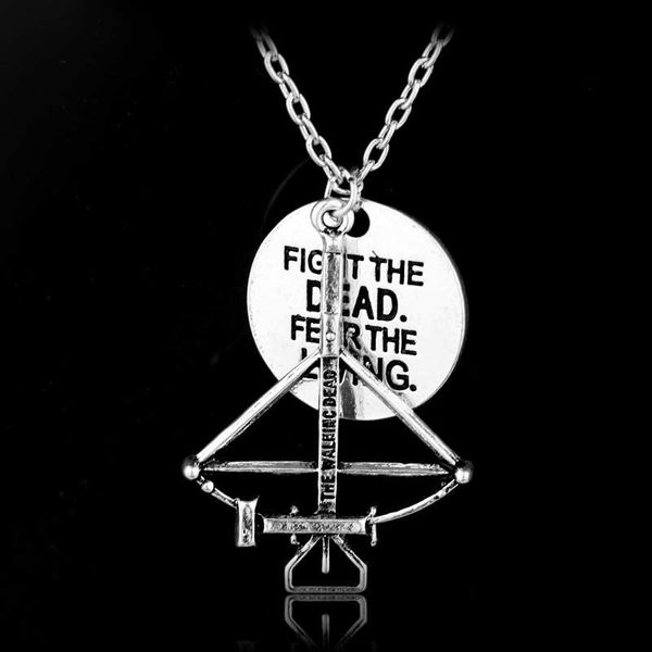 chains the necklace fear living vintage crossbow pendant men fashion accessory daryl bowman bow arrow, Silver
chains the necklace fear living vintage crossbow pendant men fashion accessory daryl bowman bow arrow, Silver