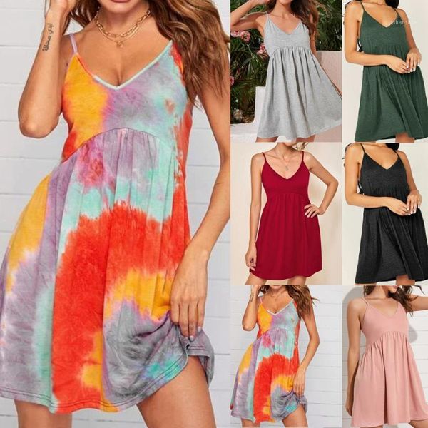 tie-dye dress ruffle women 2020 summer beach casual strap dress evening party mini female jy61, Black;gray
tie-dye dress ruffle women 2020 summer beach casual strap dress evening party mini female jy61, Black;gray