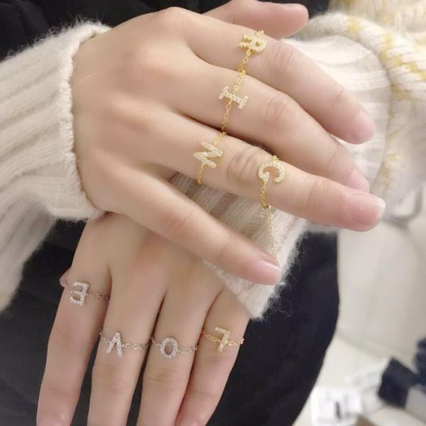 wedding rings fashion initial letter name chain link alphabet e-z for love girl pave shiny cz thin delicate jewelry birthday gift, Slivery;golden
wedding rings fashion initial letter name chain link alphabet e-z for love girl pave shiny cz thin delicate jewelry birthday gift, Slivery;golden