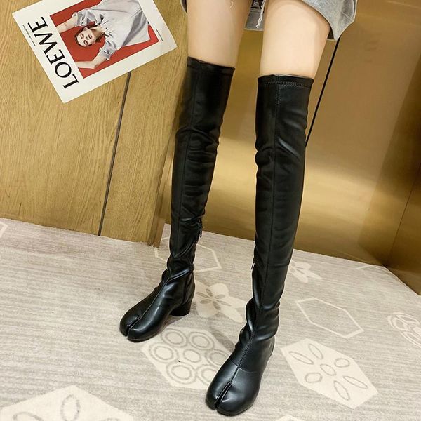 spring autumn over knee high boots women fashion black square heel woman leather shoes winter pu split toe boots long
spring autumn over knee high boots women fashion black square heel woman leather shoes winter pu split toe boots long