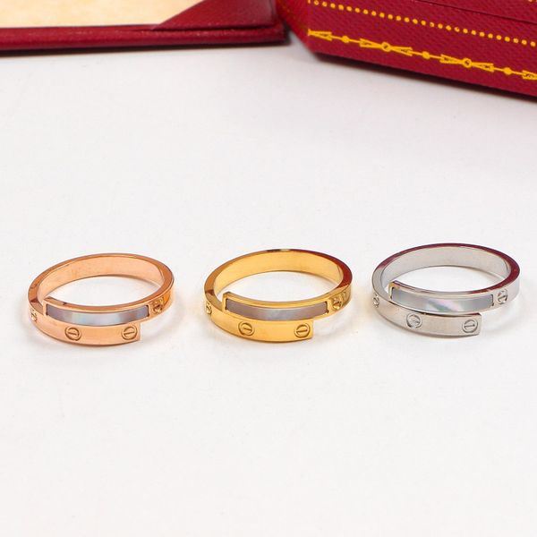 classic shell screw ring titanium steel 18k rose gold couple rings delicate workmanship fashion rings for sterling silver jewelry
classic shell screw ring titanium steel 18k rose gold couple rings delicate workmanship fashion rings for sterling silver jewelry