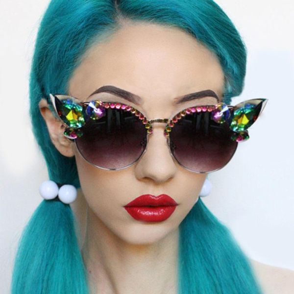 sunglasses vintage diamond women cat eye pink blue crystal punk sun glasses men shades uv400 okulary, White;black
sunglasses vintage diamond women cat eye pink blue crystal punk sun glasses men shades uv400 okulary, White;black