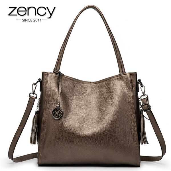 zency 2021 new fashion women shoulder bag with tassel 100% genuine leather elegant lady crossbody hobos black khaki c0121
zency 2021 new fashion women shoulder bag with tassel 100% genuine leather elegant lady crossbody hobos black khaki c0121
