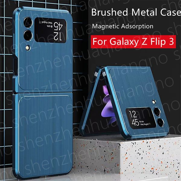 for samsung galaxy z flip 3 5g phone cases magnetic brushed metal aluminum alloy frame buckle hard bumper 360 degree protective cover fashio
for samsung galaxy z flip 3 5g phone cases magnetic brushed metal aluminum alloy frame buckle hard bumper 360 degree protective cover fashio