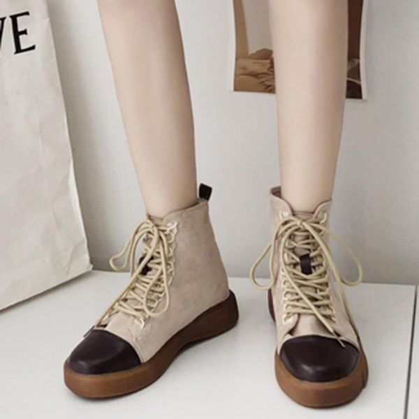 female boots 2020 spring new genuine leather women shoes suede women booties british lace retro trend boots#3, Black
female boots 2020 spring new genuine leather women shoes suede women booties british lace retro trend boots#3, Black