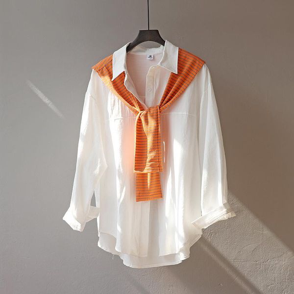 tileewon new spring autumn laides shirts solid color casual loose two piece set shirts, White
tileewon new spring autumn laides shirts solid color casual loose two piece set shirts, White