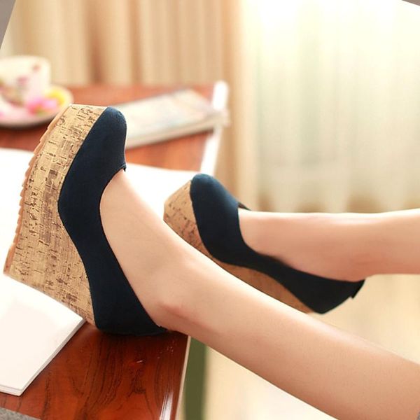 dress shoes design high heels big size 43 slip on elegant office lady platform comfortable wedges heeled women pumps, Black
dress shoes design high heels big size 43 slip on elegant office lady platform comfortable wedges heeled women pumps, Black