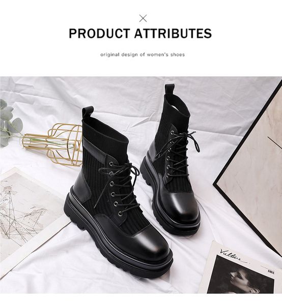 style weaving fashion flying autumn korean martin boots 4cm low heel short boots genuine leather women shoes wholesale lot luxry, Black
style weaving fashion flying autumn korean martin boots 4cm low heel short boots genuine leather women shoes wholesale lot luxry, Black