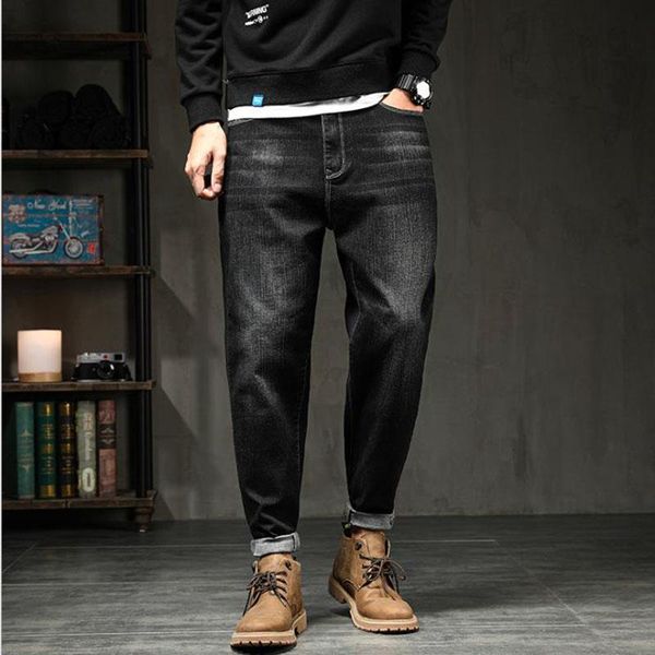 men's jeans plus size harem pants spring autumn elastic stretch loose denim jean hombre harajuku baggy, Blue
men's jeans plus size harem pants spring autumn elastic stretch loose denim jean hombre harajuku baggy, Blue
