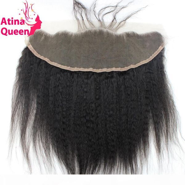 atina queen kinky straight 13x4 ear to ear full lace frontal closure with baby hair italian coarse remy human hair ing, Black
atina queen kinky straight 13x4 ear to ear full lace frontal closure with baby hair italian coarse remy human hair ing, Black