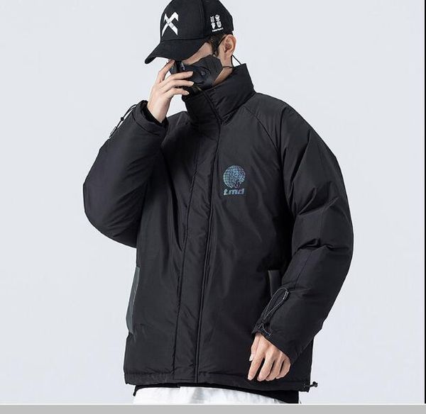 men's clothes winter colorful reflective trendy stand collar jacket thicken handsome cotton jacket warm quilted jacket harajuku, Black
men's clothes winter colorful reflective trendy stand collar jacket thicken handsome cotton jacket warm quilted jacket harajuku, Black