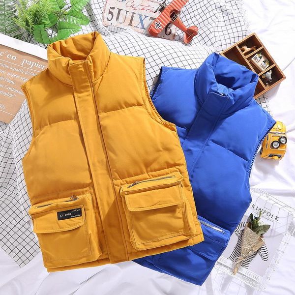 2020 winter men' sleeveless vest jackets fashion male cotton-padded vest coats men stand collar warm waistcoats clothing,9322, Black;white
2020 winter men' sleeveless vest jackets fashion male cotton-padded vest coats men stand collar warm waistcoats clothing,9322, Black;white